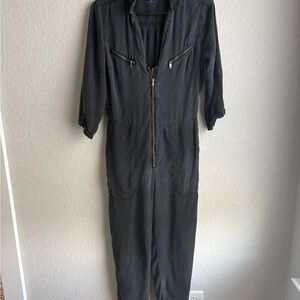Abercrombie & Fitch Dark Gray Utility Jumpsuit